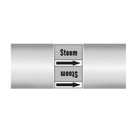 Pipe markers: stoom 0,5 bar | Dutch | Steam