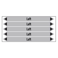 Pipe markers: Abluft | German | Luft