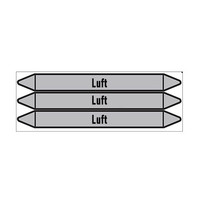 Rohrmarkierer: Abluft | Deutsch | Luft