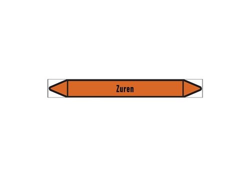 Pipe markers: Geregeneerd zuur | Dutch | Acids 