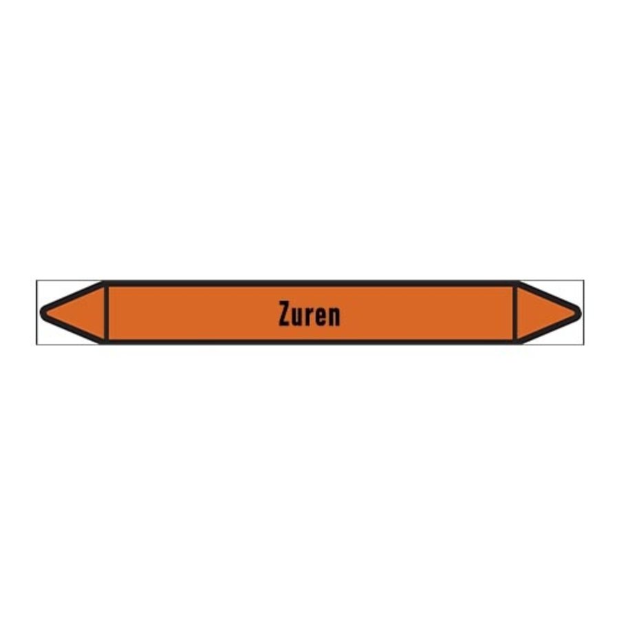 Pipe markers: Geregeneerd zuur | Dutch | Acids