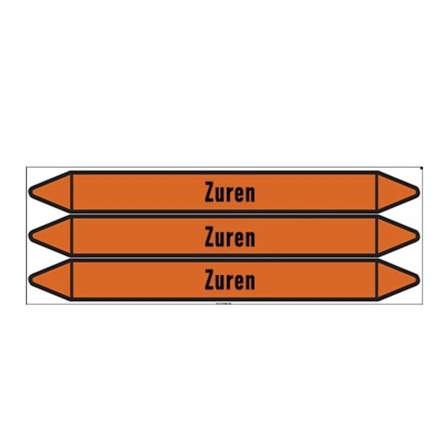 Pipe markers: Zure oplossing | Dutch | Acids