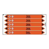 Pipe markers: HCl | Dutch | Acids