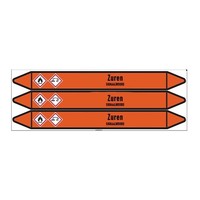 Pipe markers: HCl | Dutch | Acids