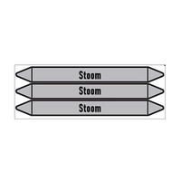Pipe markers: stoom 12 bar | Dutch | Steam