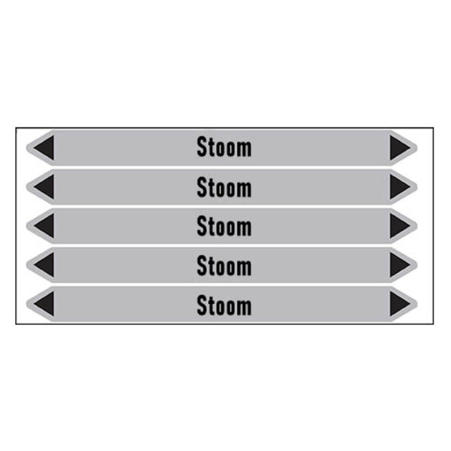 Pipe markers: stoom 2,8 bar | Dutch | Steam