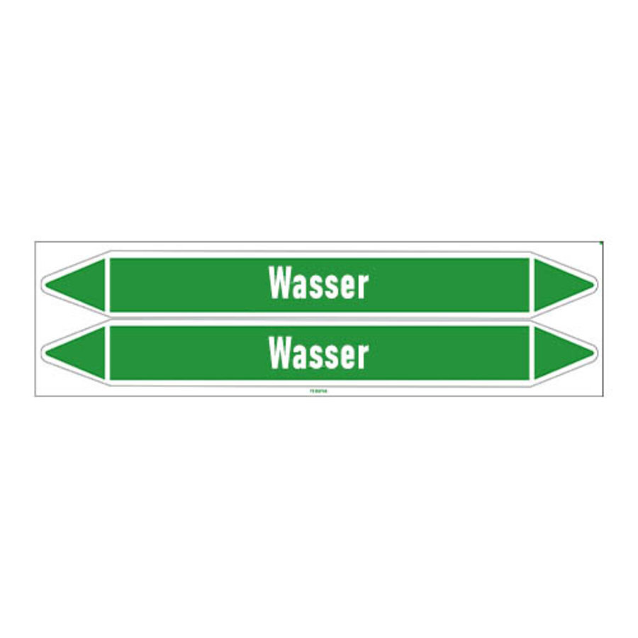 Pipe markers: Brauchwasser Vorlauf | German | Water