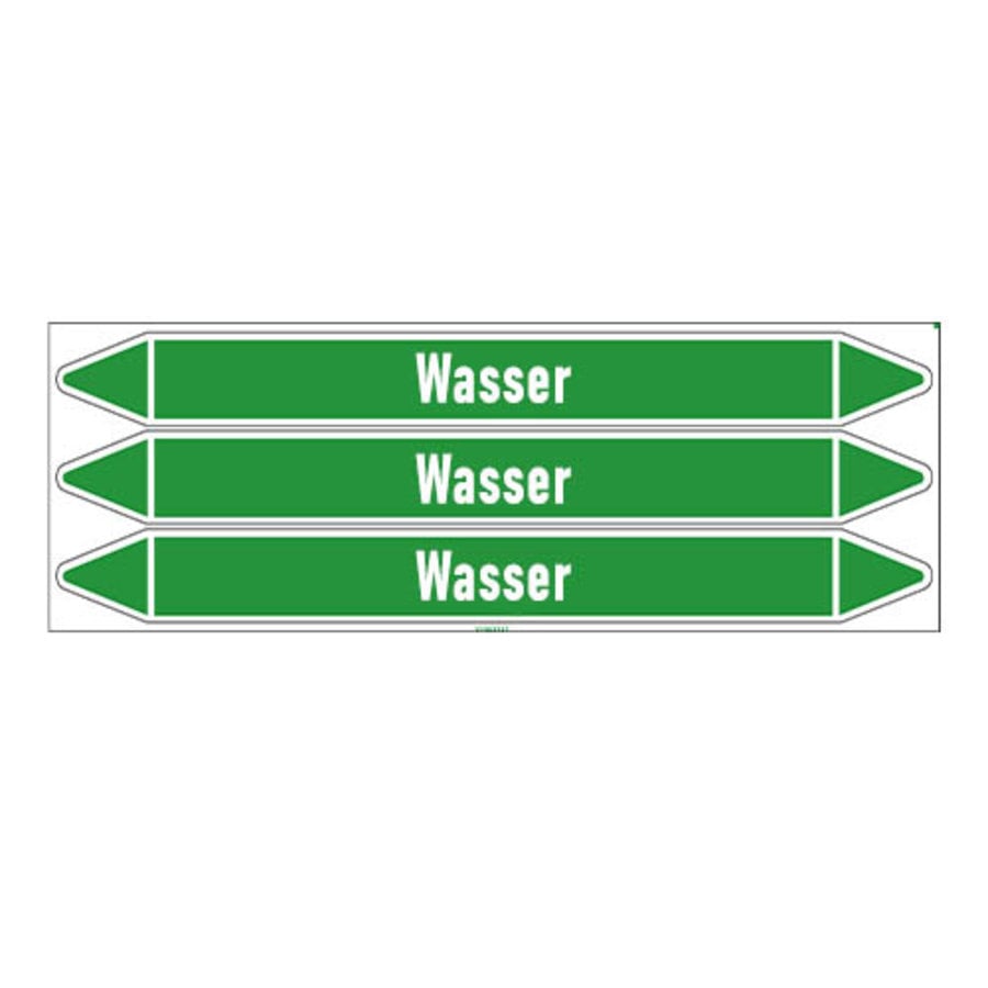 Pipe markers: Chlorwasser | German | Water