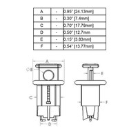 Miniatur-Verriegelungssysteem für Schutzschalter (Pin-In Standard) 090847, 090848