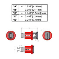 Miniatur-Verriegelungssysteem für Schutzschalter (Pin-Out Standard) 090844, 090845