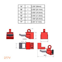 No-hole circuit breaker lockout 065396-065397