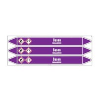 Pipe markers: Ammonia | Dutch | Alkalis