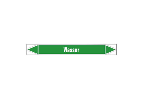 Pipe markers: Kühlung Vorlauf | German | Water 