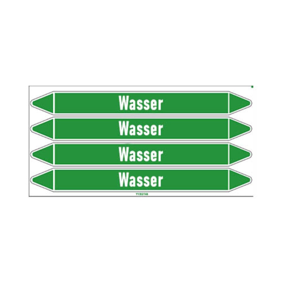 Pipe markers: Spülwasser | German | Water