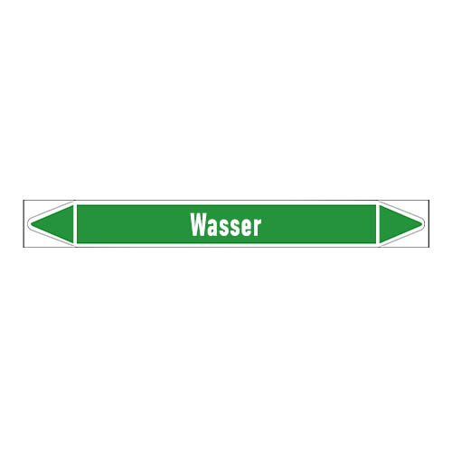 Pipe markers: Warmwasser 100°C | German | Water 