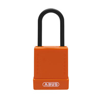 Aluminium safety padlock with orange cover 84811