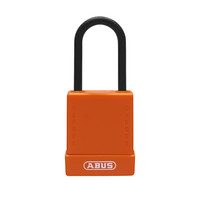 Aluminium veiligheidshangslot met oranje cover 84811