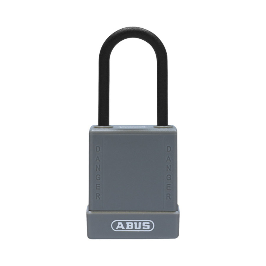 Aluminium safety padlock with grey cover 84815