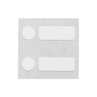 Polypropyleenlabels | 25,40  x 9,53 mm + 9,53  mm diameter