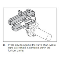 Pull Handle Butterfly Valve Lockout 170220