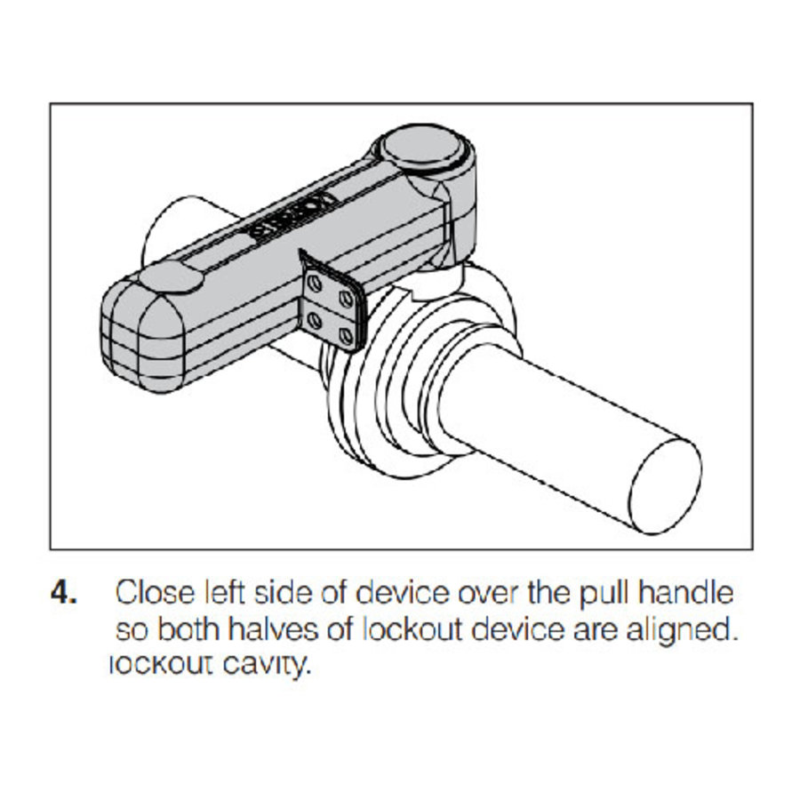 Pull Handle Butterfly Valve Lockout 170220