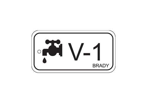 Brady Polypropylene labels  25,40 x 12,70 mm - lockout-tagout-shop