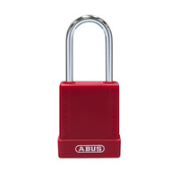 Aluminum safety padlock with red cover 84781