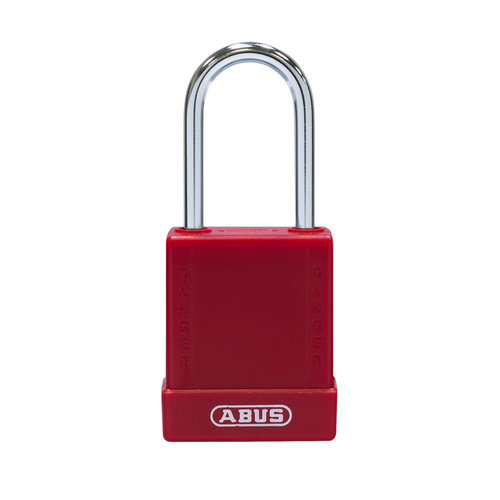 Aluminum safety padlock with red cover 76BS/40 red 