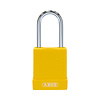 Abus Aluminium safety padlock with yellow cover 84782