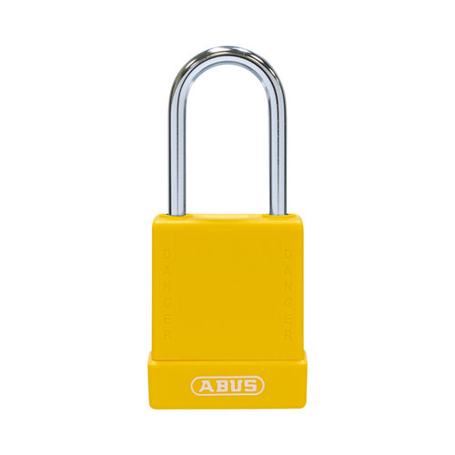 Aluminium safety padlock with yellow cover 76BS/40 yellow 