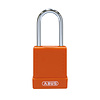 Abus Aluminium safety padlock with orange cover 84785