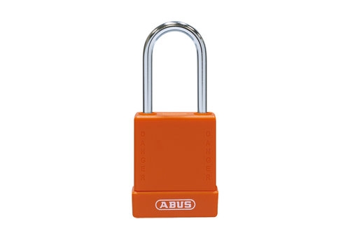 Aluminium safety padlock with orange cover 76BS/40 orange 