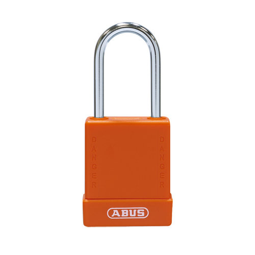 Aluminium safety padlock with orange cover 76BS/40 orange 