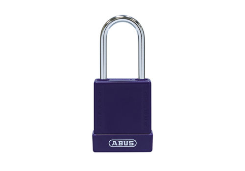 Aluminium safety padlock with purple cover 76BS/40 purple 