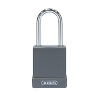 Aluminum safety padlock with grey cover 84789