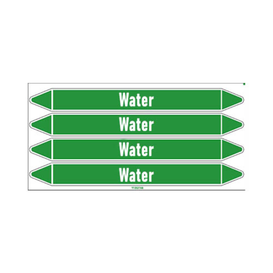 Pipe markers: Chlorated water | English | Water