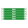 Brady Pipe markers: Chlorated water | English | Water