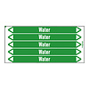 Brady Pipe markers: Cold water return | English | Water