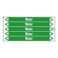 Pipe markers: Condensate | English | Water