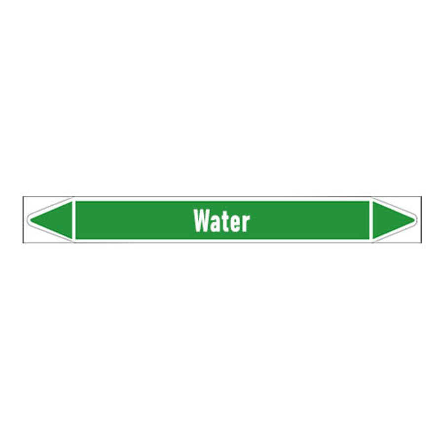 Pipe markers: Non-drinking water | English | Water