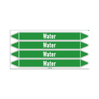 Pipe markers: Softened city water | English | Water