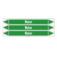 Pipe markers: Treated water | English | Water