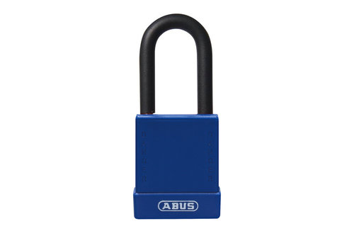 Aluminium safety padlock with blue cover 76/40 blue 