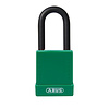 Abus Aluminium safety padlock with green cover 84770