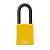 Abus Aluminium safety padlock with yellow cover 84769 Abus Aluminium safety padlock with yellow cover 84769