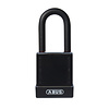 Aluminium safety padlock with black  cover 76/40 black