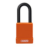 Abus Aluminium safety padlock with orange cover 84772