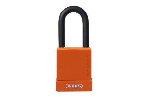 Aluminium safety padlock with orange  cover 76/40 orange 