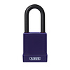 Abus Aluminium safety padlock with purple cover 84773
