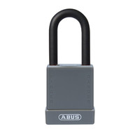 Aluminium safety padlock with grey cover 84776
